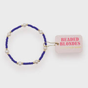 Cobalt Blue Pearl Bracelet - Southern Soule Designs