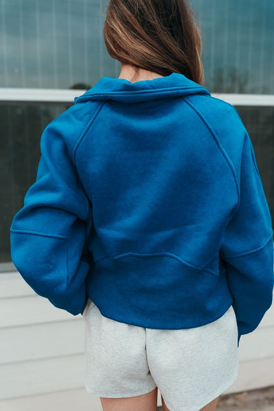 Cobalt Dove Half Zip Pullover 950CK - Southern Soule Designs