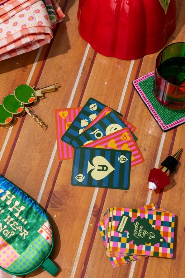 Colorful Plaid Waterproof Playing Cards - Southern Soule Designs