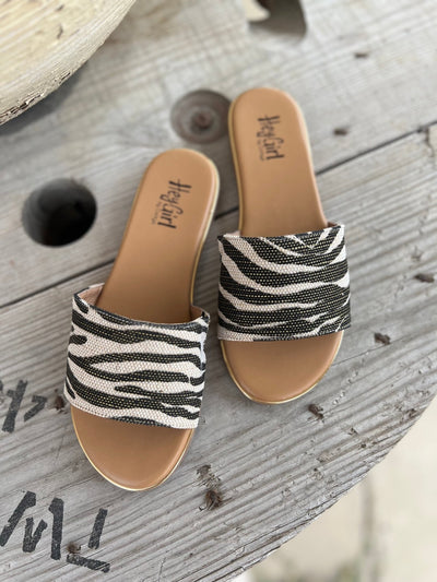Corky’s Graceful Black Zebra Sandal - Southern Soule Designs