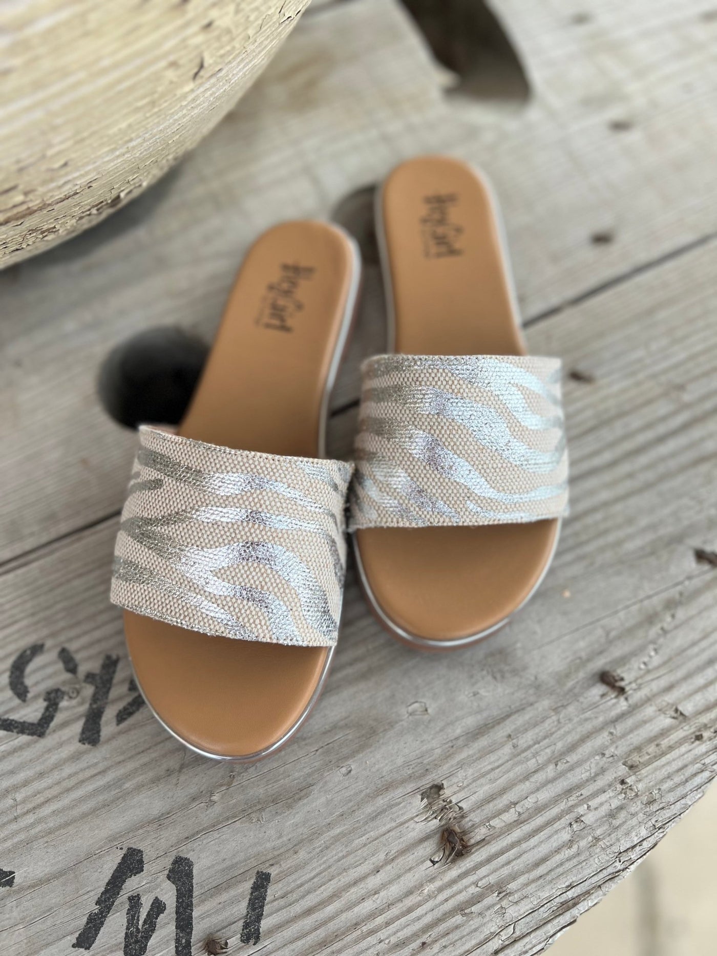 Corky’s Graceful Silver Zebra Sandal - Southern Soule Designs
