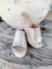 Corky's Solstice - Gold Metallic Wedge - Southern Soule Designs