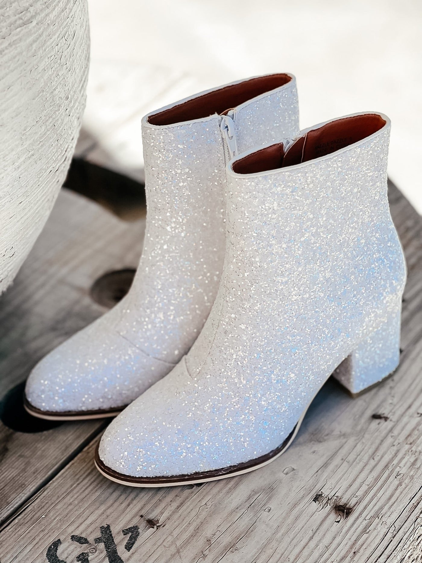 Corky’s White Razzle Dazzle Bootie - Southern Soule Designs