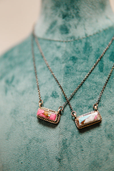 Cotton Candy SM Bar Necklace - Southern Soule Designs