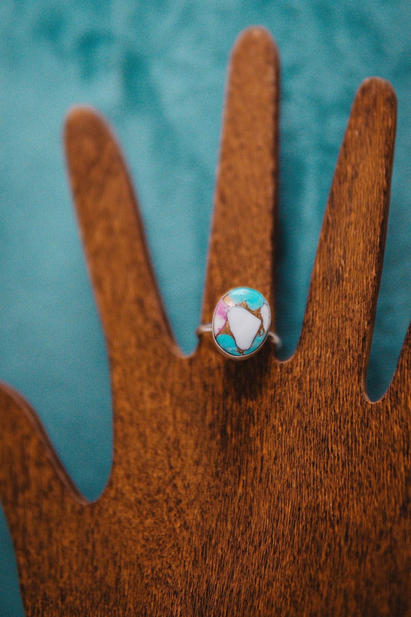 Cotton Candy Stone Oval Ring - Southern Soule Designs