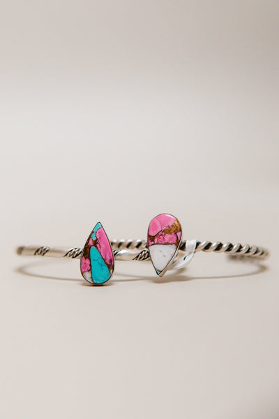 Cotton Candy Teardrop Cuff - Southern Soule Designs