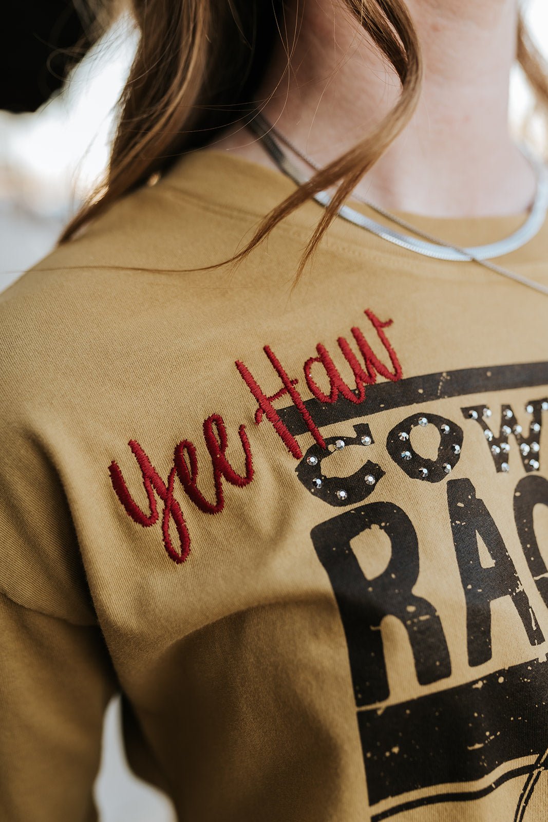 Cowboy Racing Cropped Tee 10029 - 321 - Southern Soule Designs