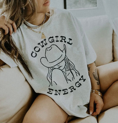 Cowgirl Energy Graphic Tee - Southern Soule Designs
