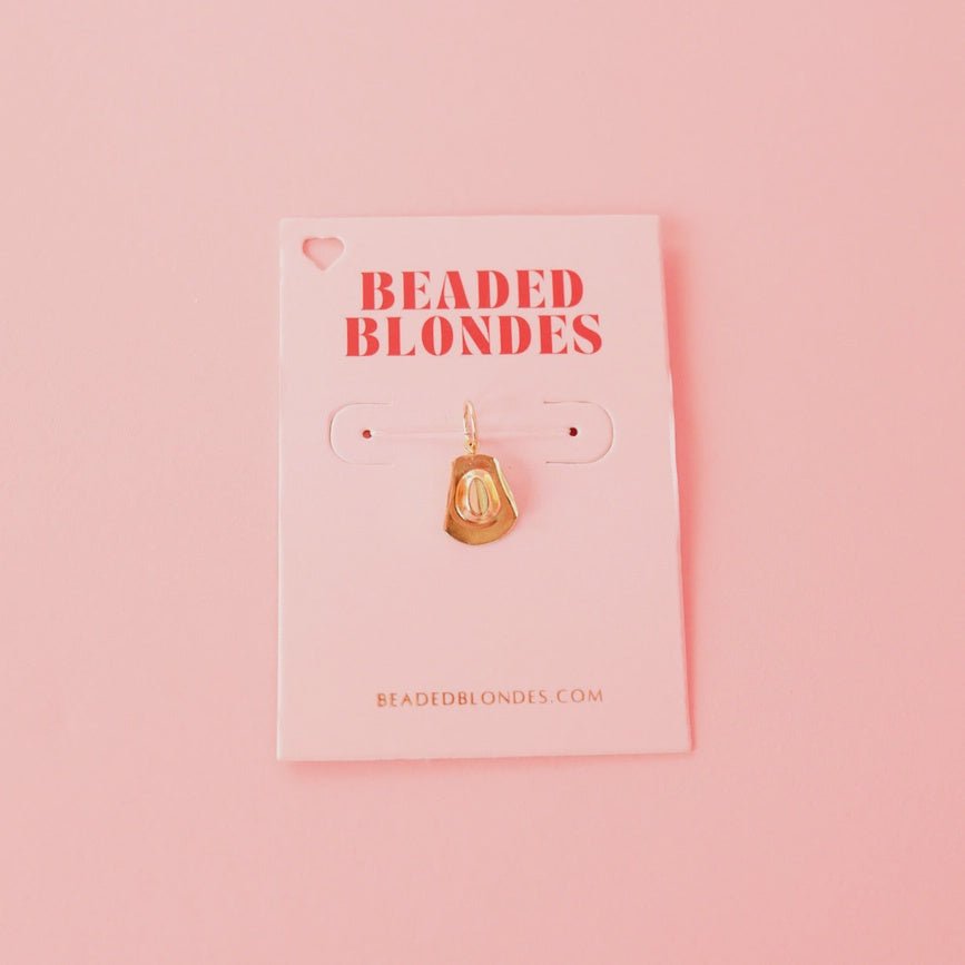 Cowgirl Hat Gold Charm - Southern Soule Designs