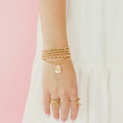 Cowgirl Hat Gold Charm Bracelet - Southern Soule Designs
