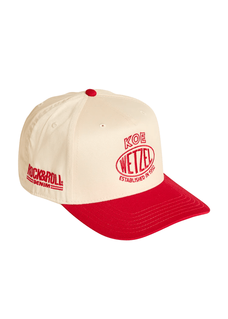 Cream 1992 Koe Wetzel X RRD Cap BU40X08746 - Southern Soule Designs