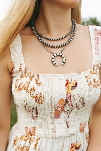 Cream Cowgirl Maxi Dress BRD2578 - 5 - Southern Soule Designs