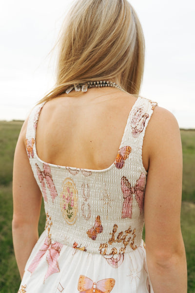 Cream Cowgirl Maxi Dress BRD2578 - 5 - Southern Soule Designs