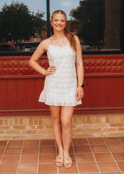 Cream Floral Dress JD7245 - Southern Soule Designs