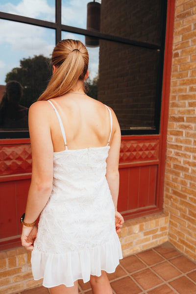 Cream Floral Dress JD7245 - Southern Soule Designs