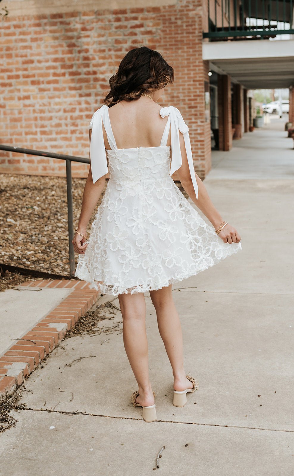 Cream Paris Lace Mini Dress AK9086D - Southern Soule Designs