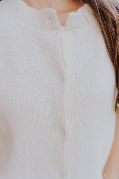 Cream Short Sleeve Cardigan SWJ2347 - Southern Soule Designs