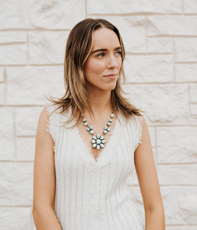 Cream Sleeveless Sweater Dress BRW3662 - Southern Soule Designs