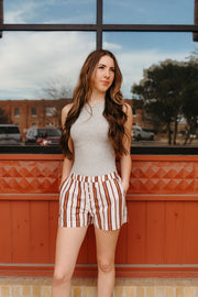 Cream Stipe Boxer Shorts BRP2750 - 2 - Southern Soule Designs