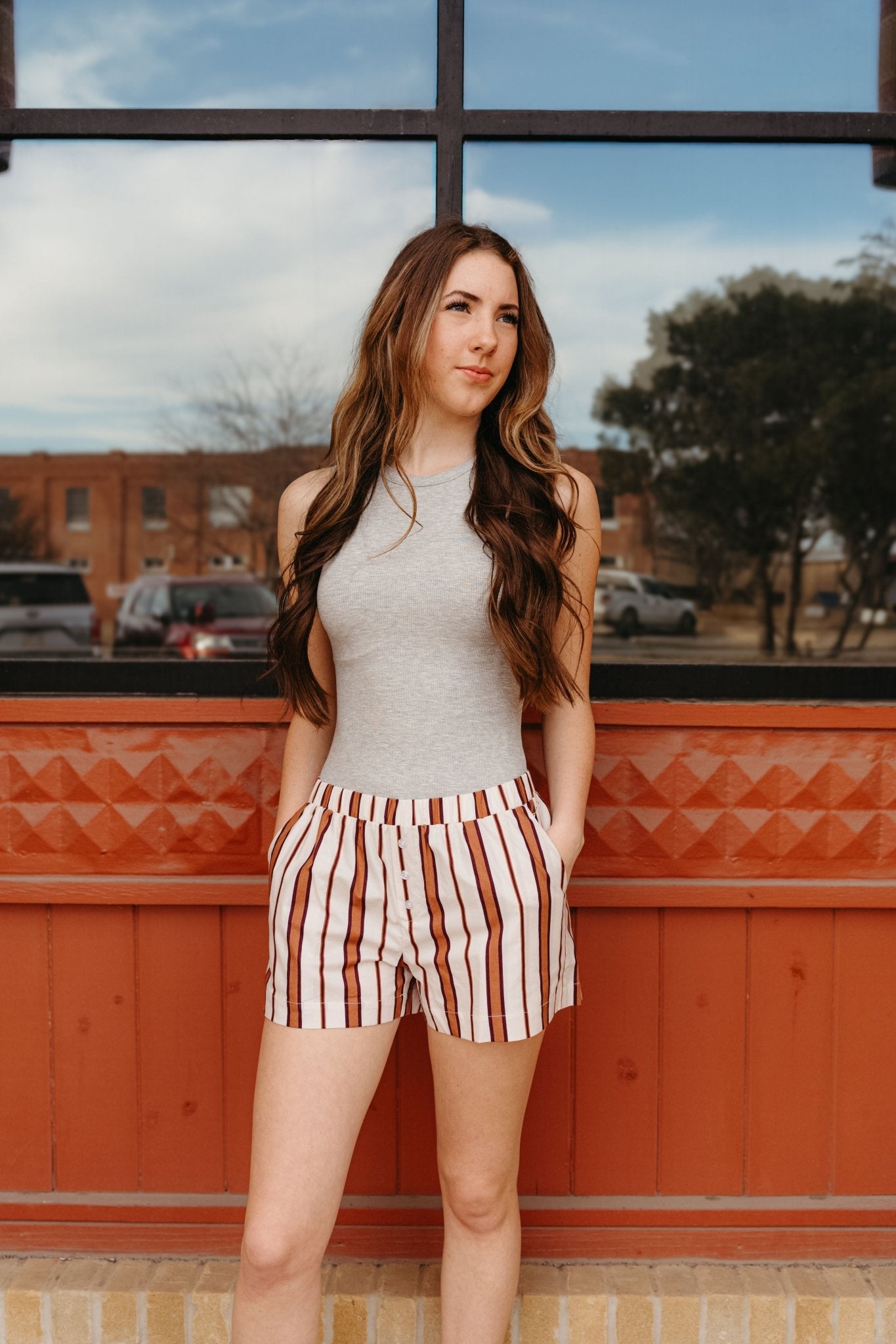 Cream Stipe Boxer Shorts BRP2750 - 2 - Southern Soule Designs