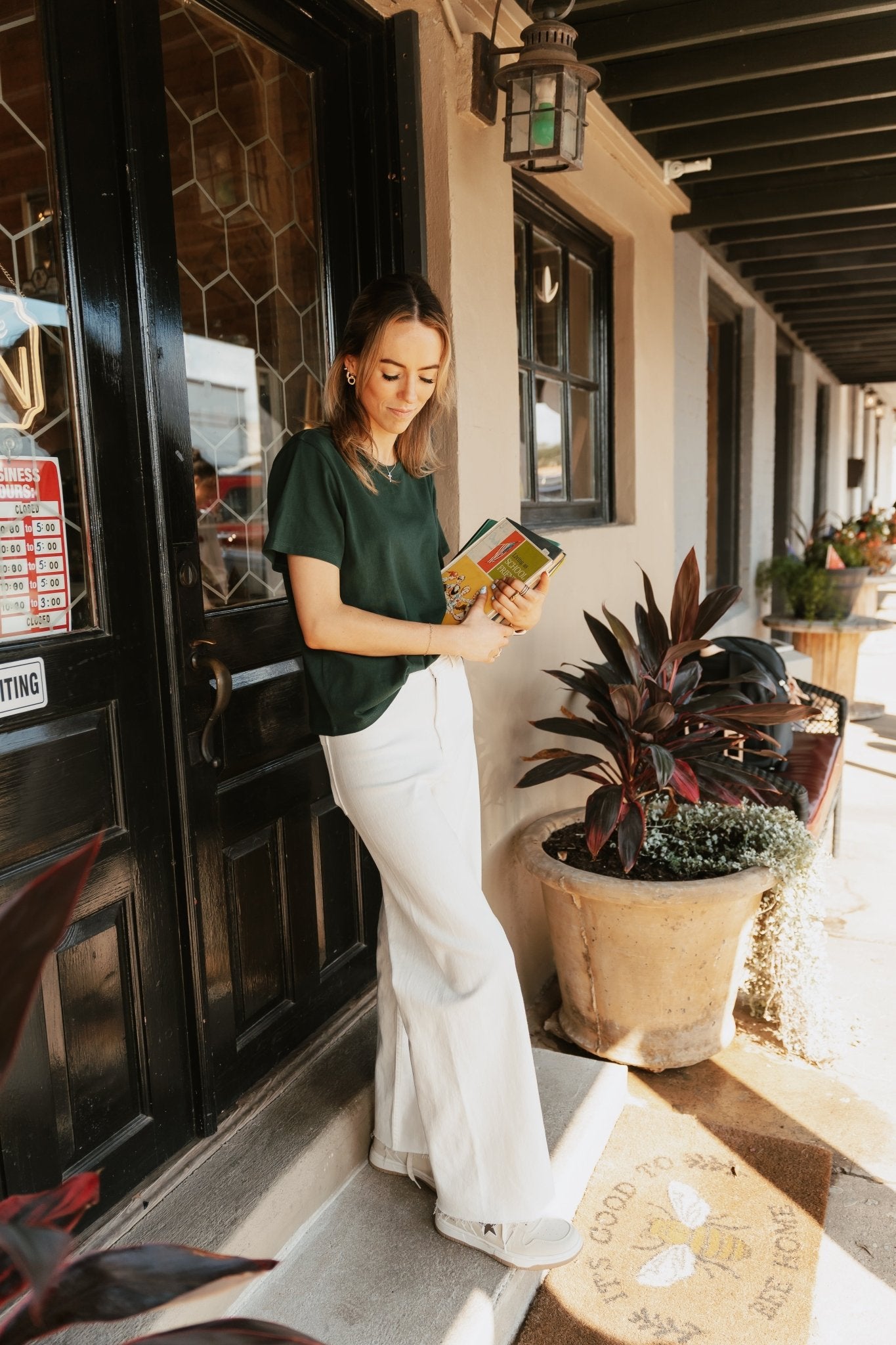 Cream Straight Wide Leg Pants MMP623 - Southern Soule Designs