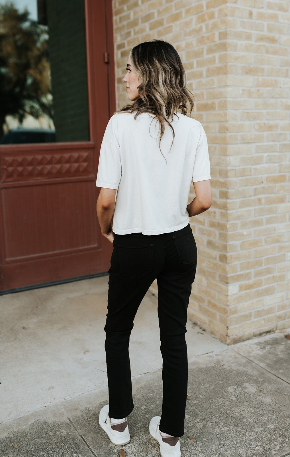 Cream Texas Pinup Wide Boy Tee - Southern Soule Designs