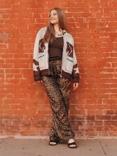 Cream Western Zip - Up Sweater BRW3241 - 1 - Southern Soule Designs