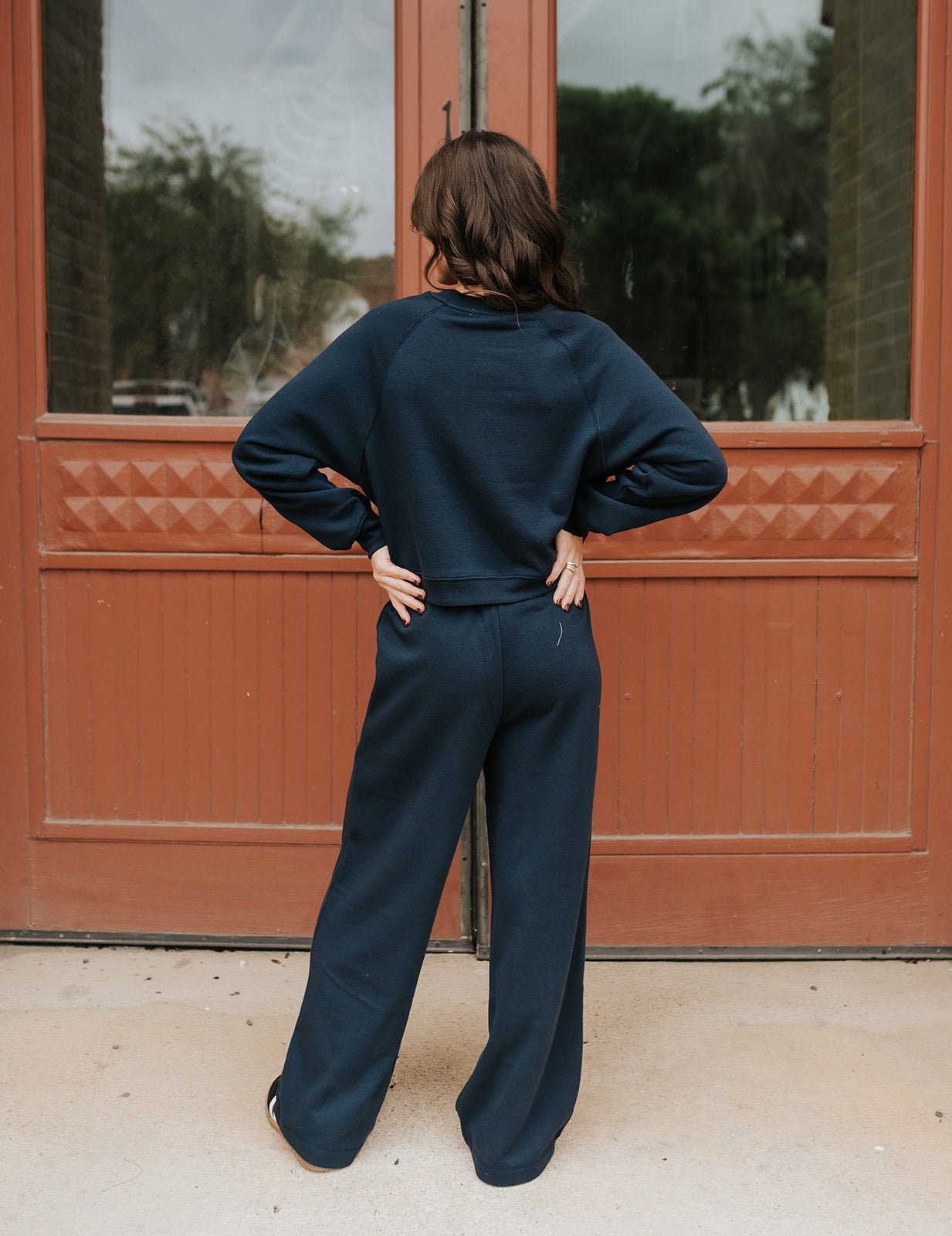 Crop Out Sweatshirt Blue Sapphire ZT254894 - Southern Soule Designs