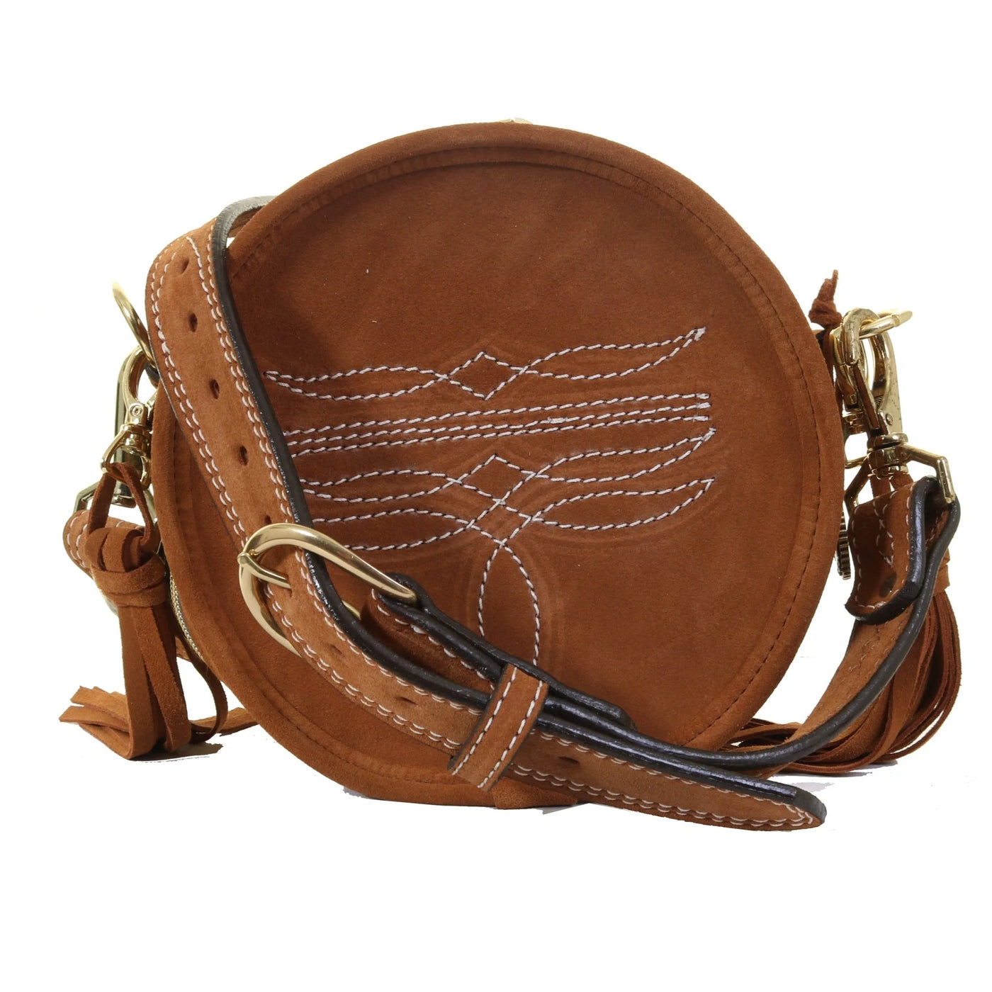 Toast Suede Circle Tote CRT16