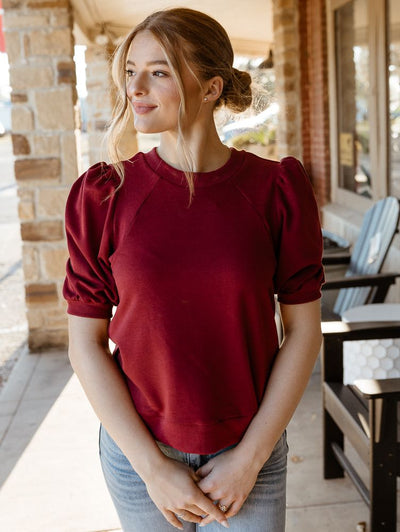 CT8936 Puff Sleeve Sweatshirt - Southern Soule Designs