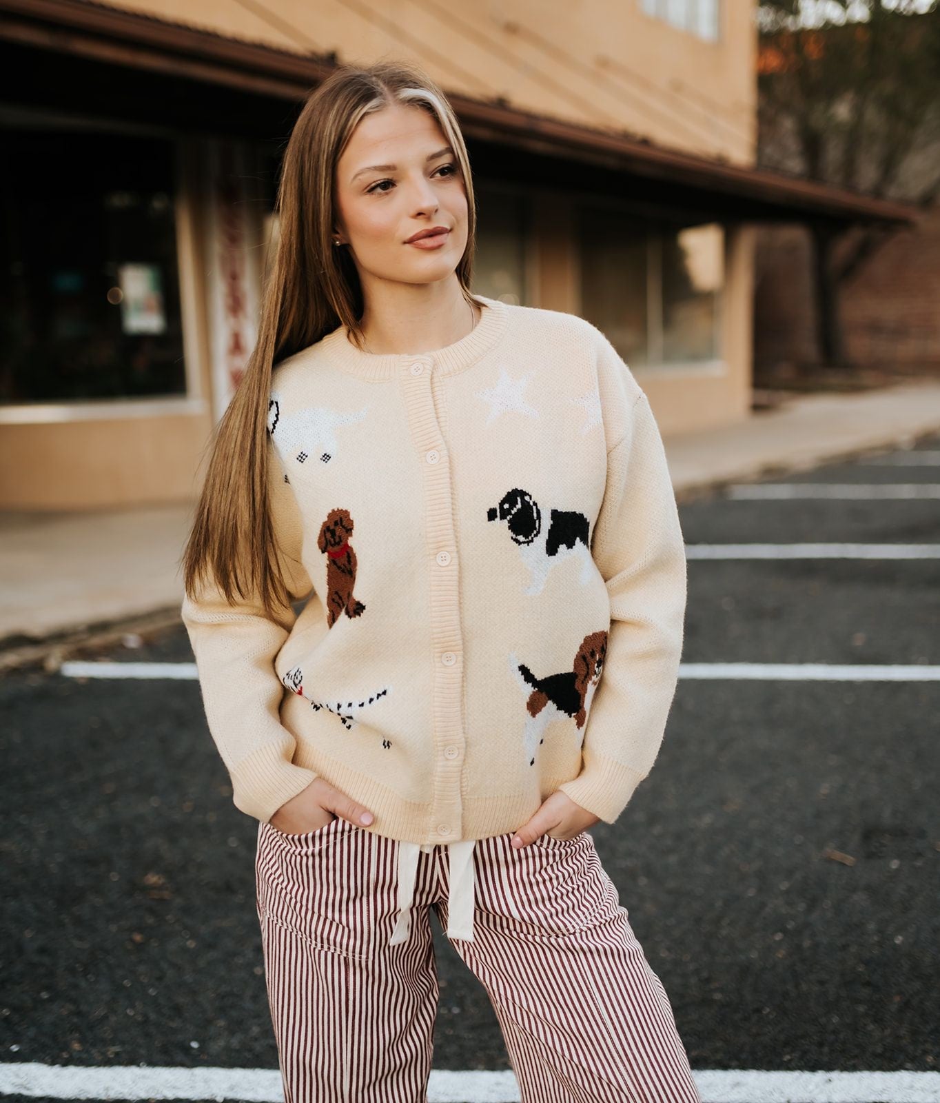 Custard Cream Dog Cardigan MSW11186 - Southern Soule Designs