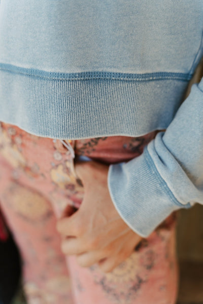 Daily Knit Denim Cardigan Washed Indigo ZT253221 - Southern Soule Designs