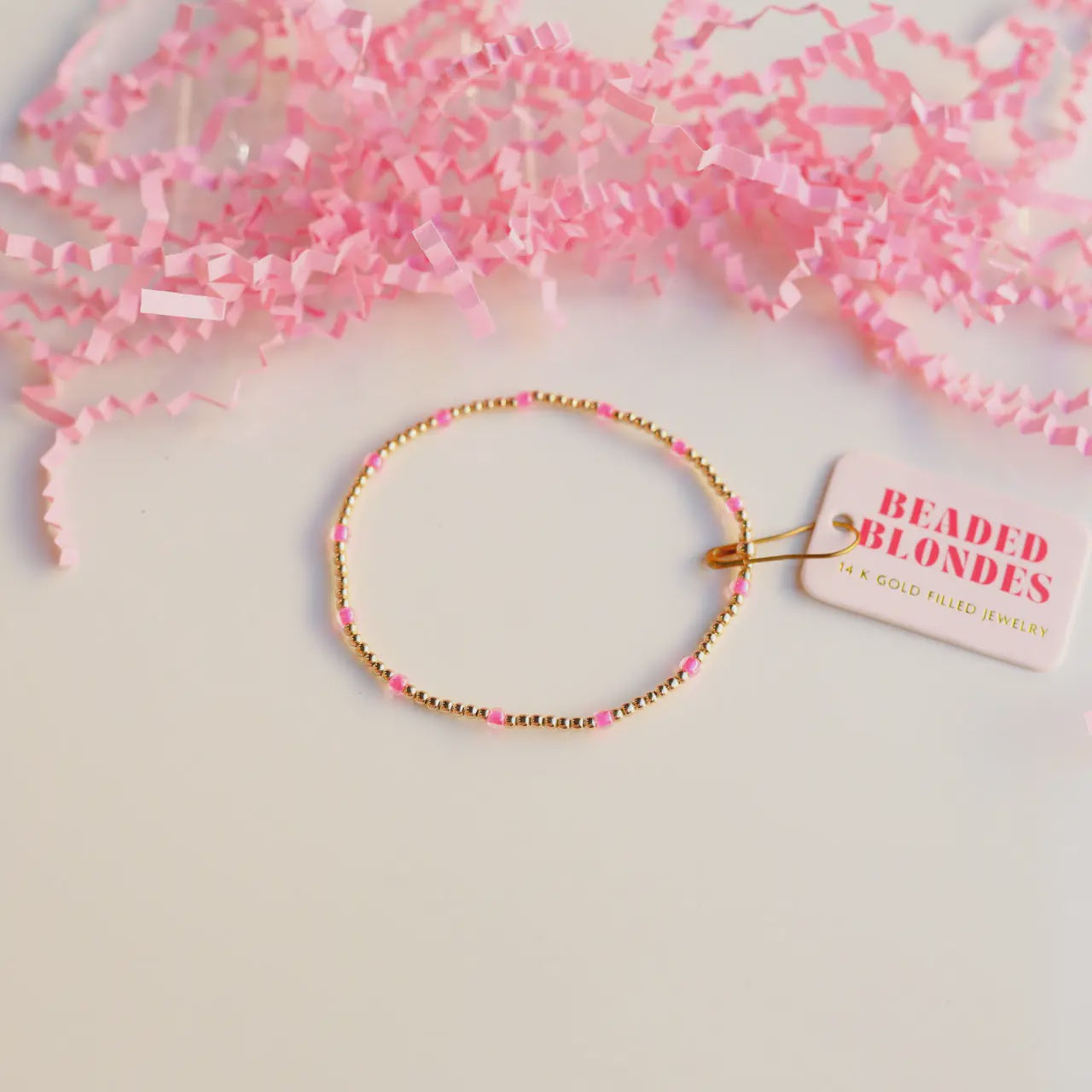 Hot Pink Poppi Dainty Bracelet