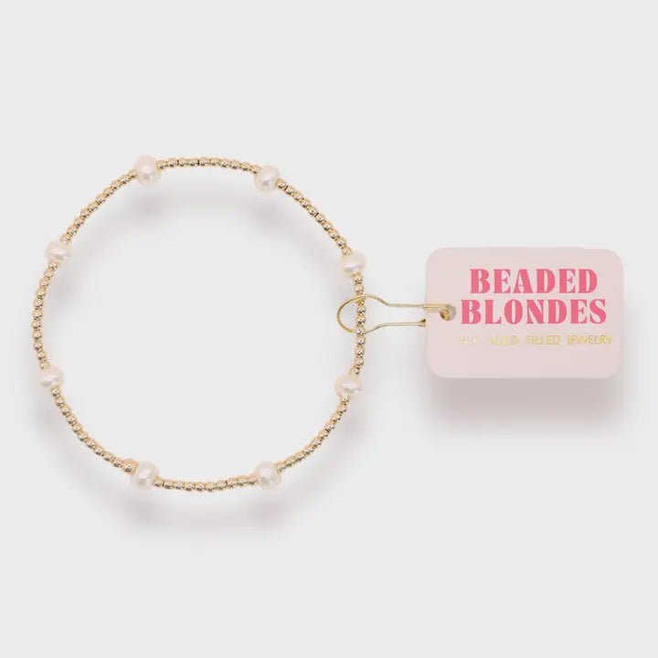 Dainty Kate Pearl Bracelet Gold - Southern Soule Designs