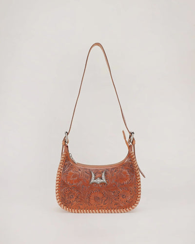 Dannia Medium Purse - Brown Leather - Southern Soule Designs