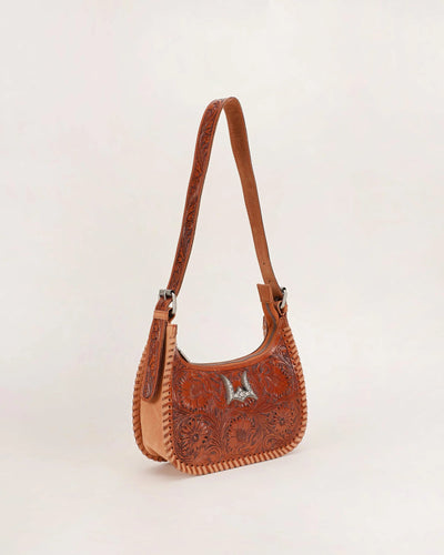 Dannia Medium Purse - Brown Leather - Southern Soule Designs