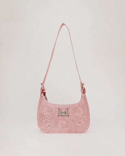 Dannia Medium Purse - Pink Leather - Southern Soule Designs