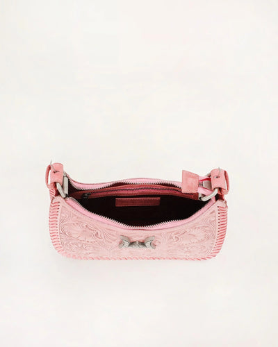 Dannia Medium Purse - Pink Leather - Southern Soule Designs