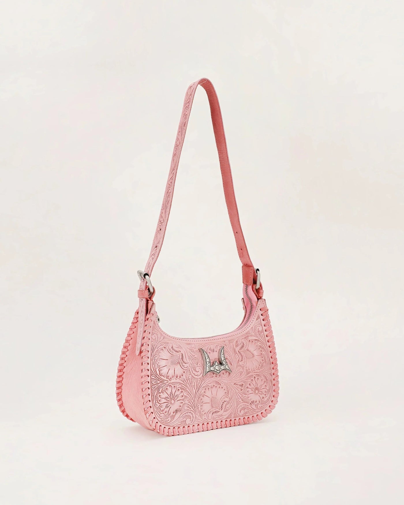 Dannia Medium Purse - Pink Leather - Southern Soule Designs