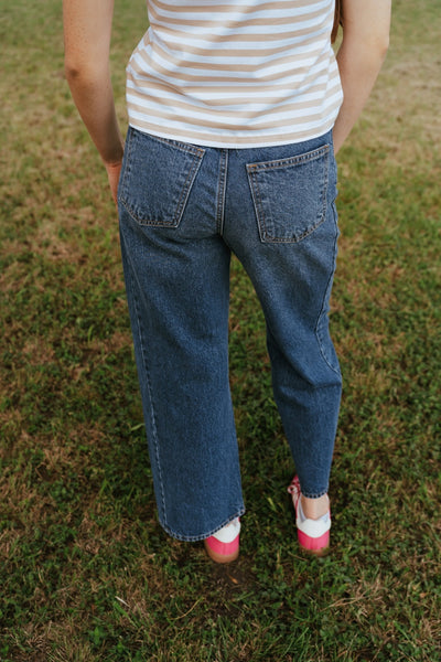 Dark Denim Barrel Jean Twist BP471N - Southern Soule Designs