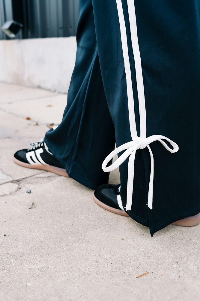 Dark Navy Sweatpants with White Trim SP2364 - Southern Soule Designs