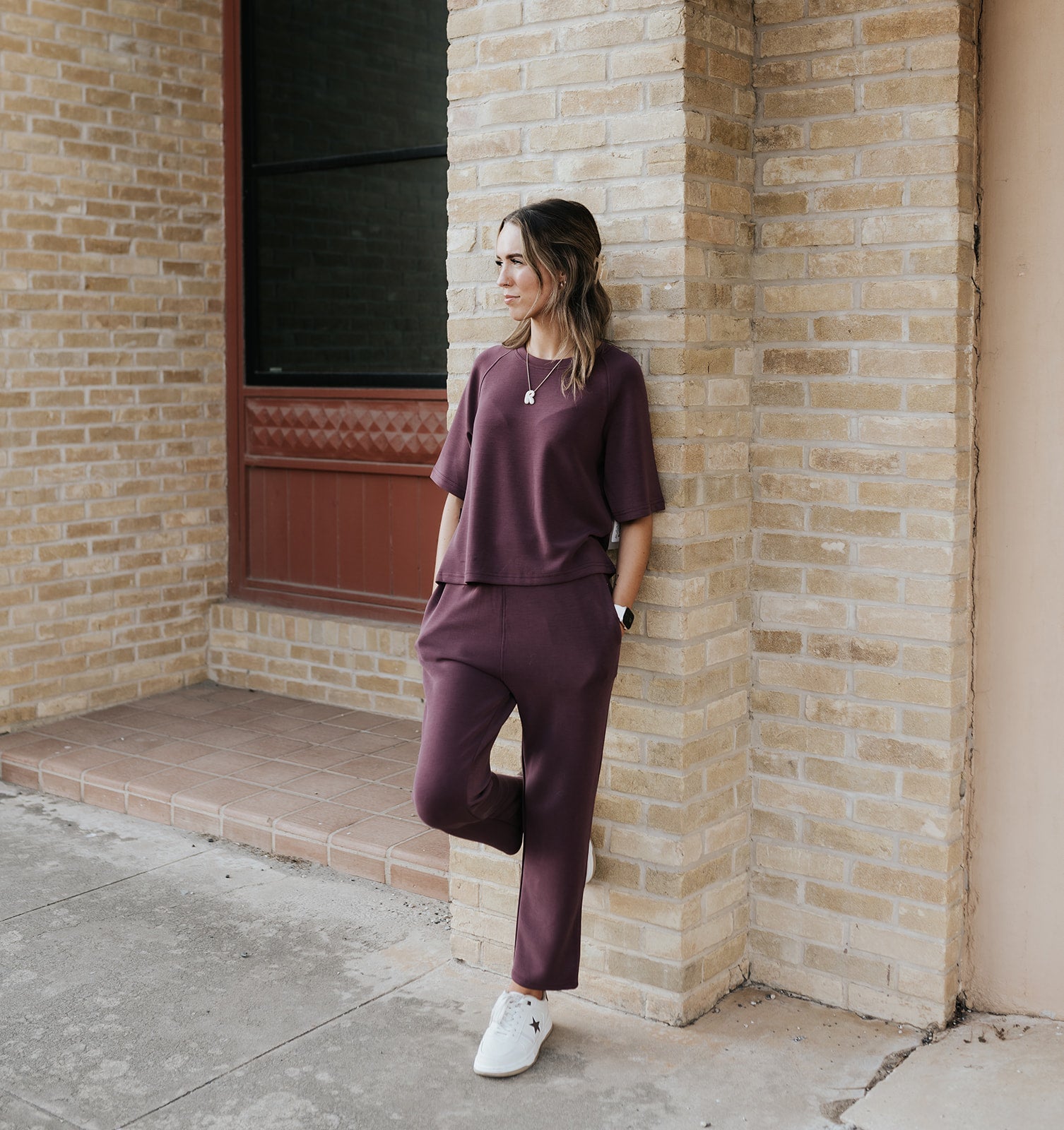 Dark Plum Laguna Soft Drape Cropped Pants KP5519 - Southern Soule Designs