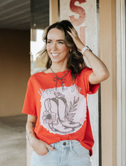 Dark Tiger Lily Yippee Ki Yay Wide Tee 10032 - S138 - Southern Soule Designs
