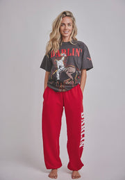 Darlin Let 'er Buck Short Sleeve Charcoal Tee - Southern Soule Designs