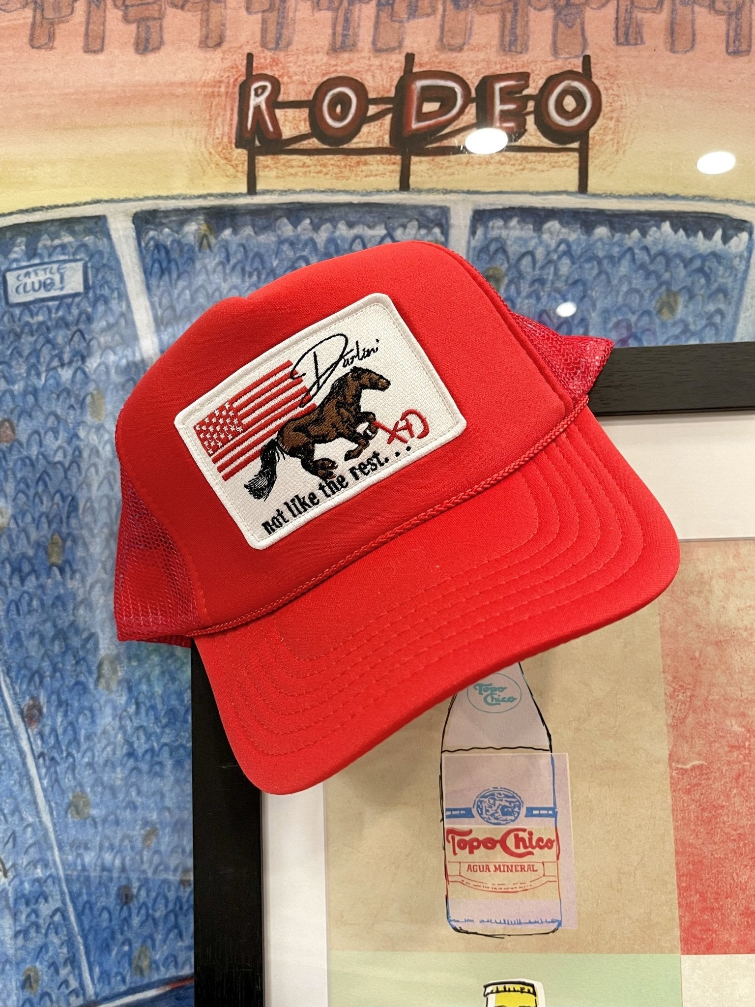 Darlin Red Trucker Hat - Southern Soule Designs