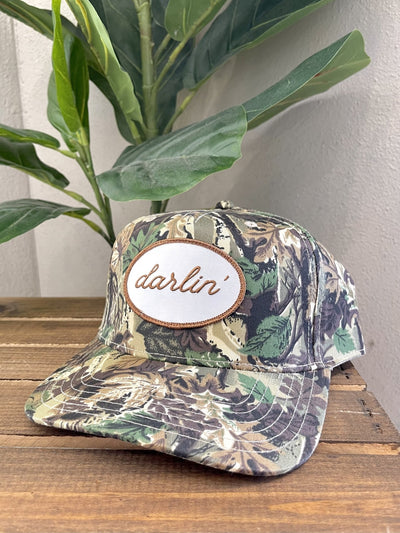 Darlin Snapback Realtree Brown/White Hat - Southern Soule Designs