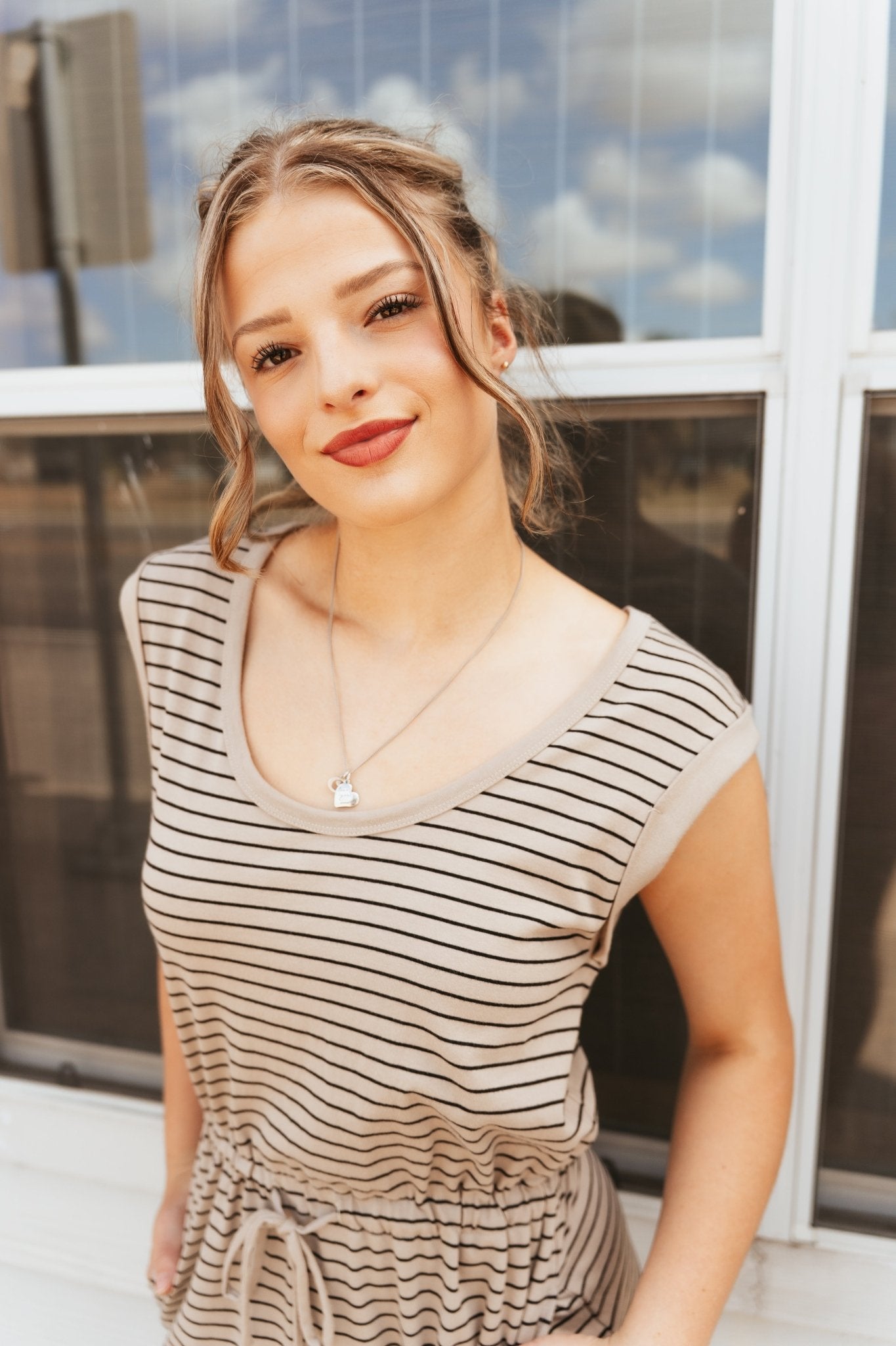 Dayshift Striped Mini Dress Retreat ZD253480 - Southern Soule Designs