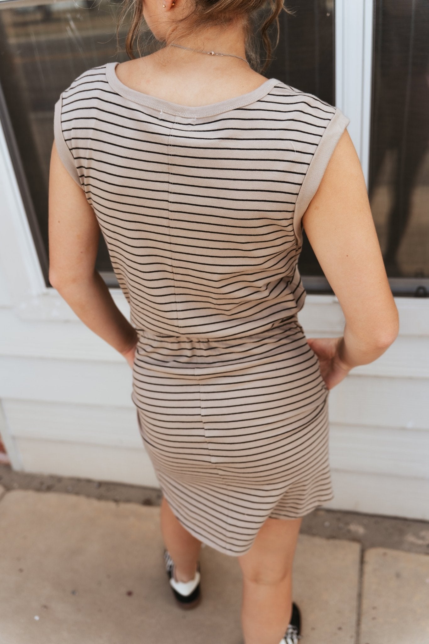 Dayshift Striped Mini Dress Retreat ZD253480 - Southern Soule Designs