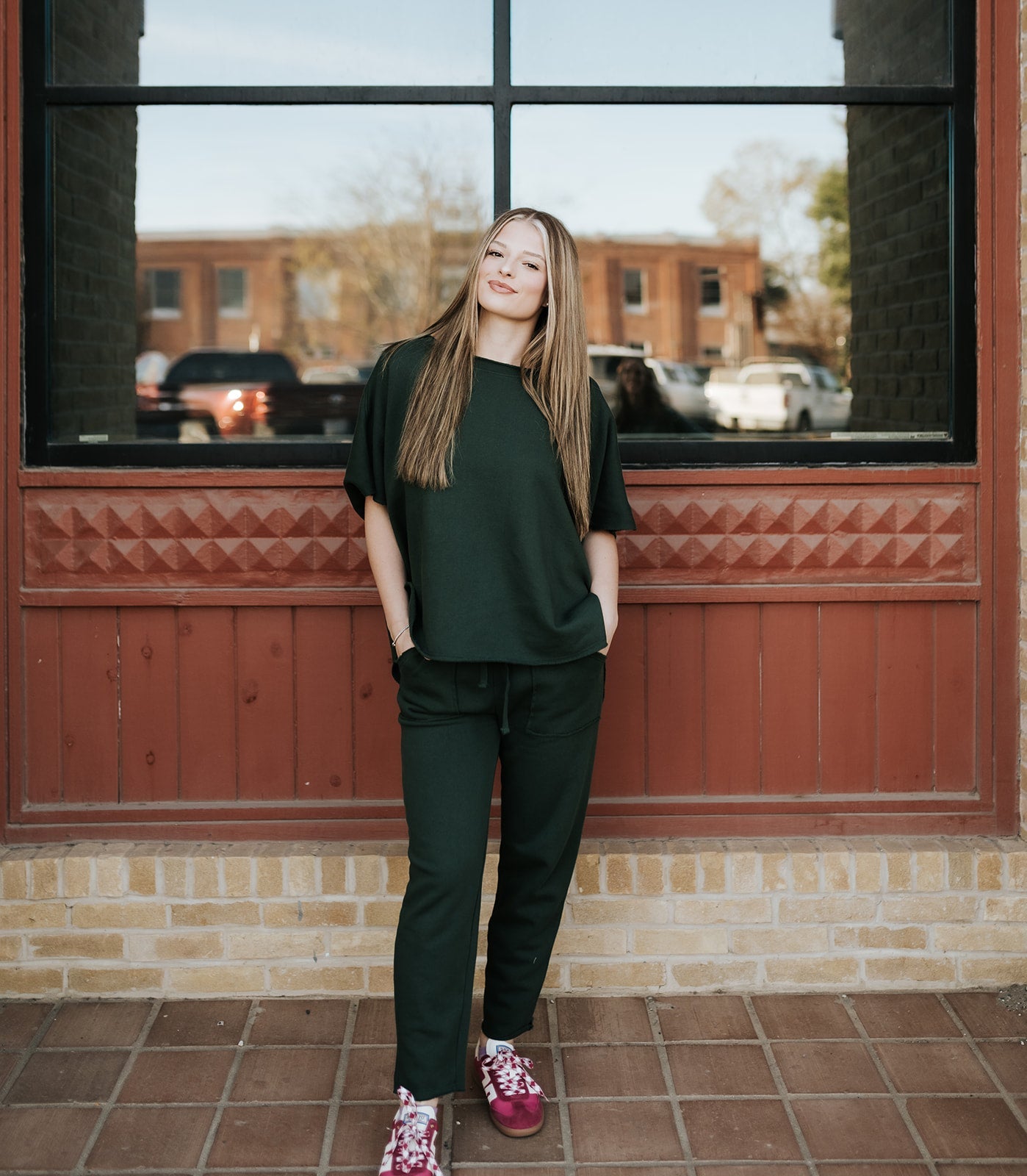 Deep Forrest Malibu Essential Tapered Lounge Pants KP5777 - Southern Soule Designs