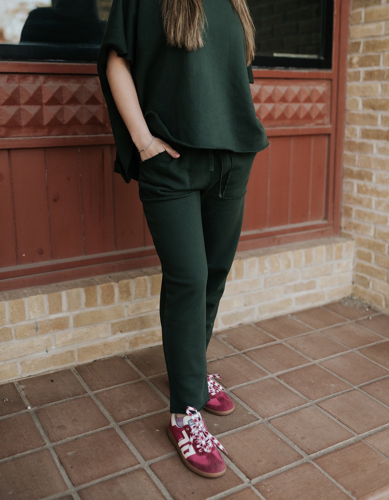 Deep Forrest Malibu Essential Tapered Lounge Pants KP5777 - Southern Soule Designs